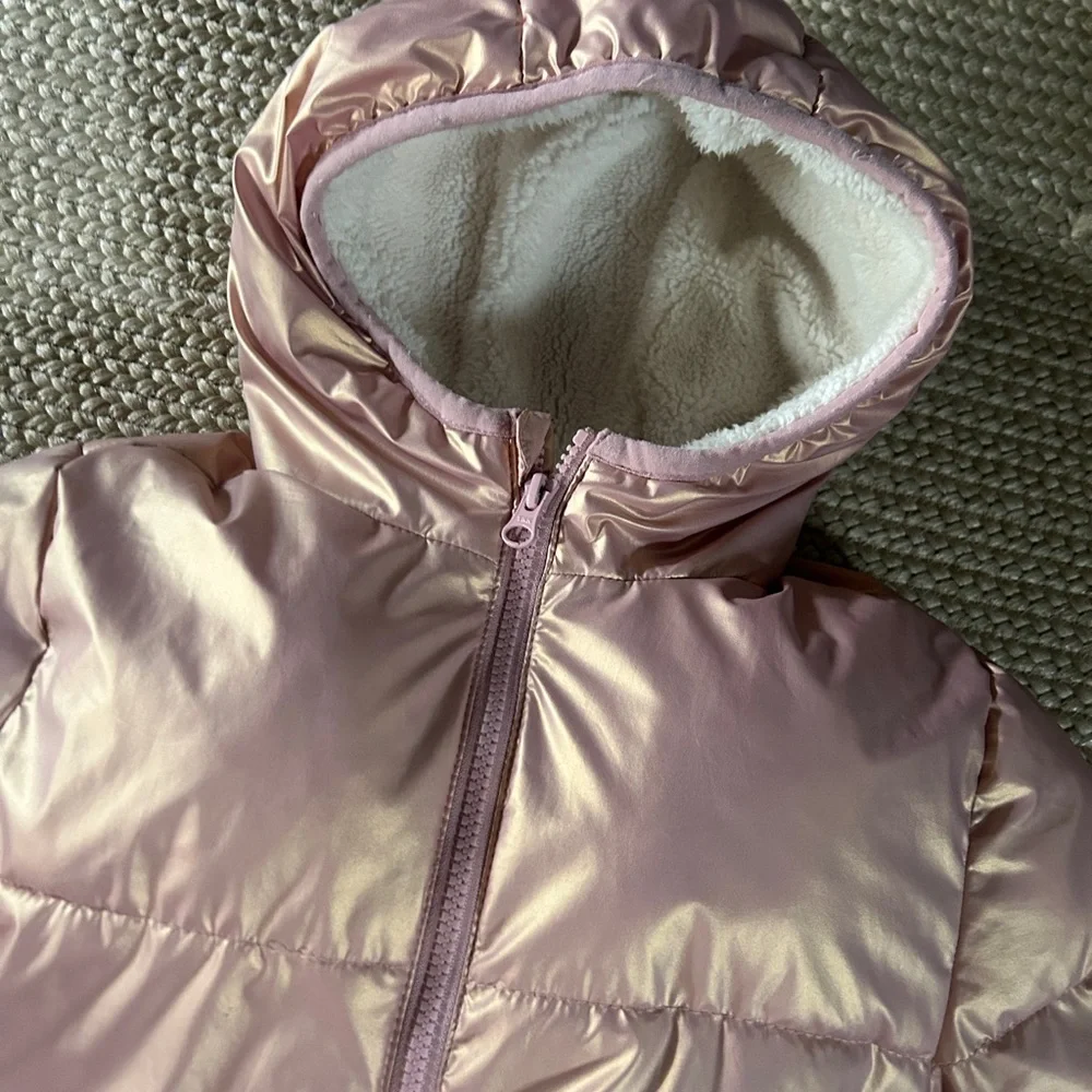 Swiss Tech Pink and White Puffer Jacket - Picture 2 of 3